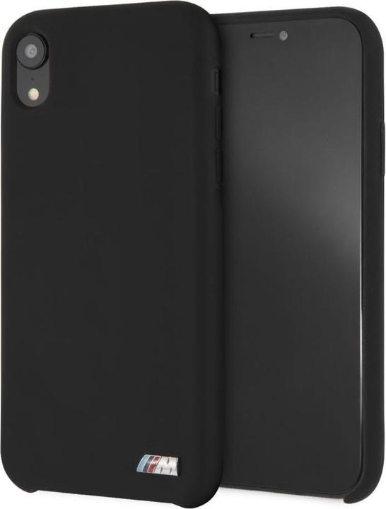 Actual product image BMW Case BMHCI61MSILBK iPhone Xr czarny/black hardcase Silicone M Collection (Apple iPhone XR)