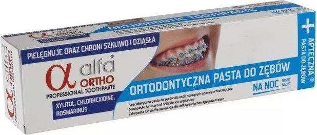 Alfa Ortho Kräuterzahnpasta für die Nacht für Menschen, die 75 ml orthopädischer Apparate tragen - l (75 ml)