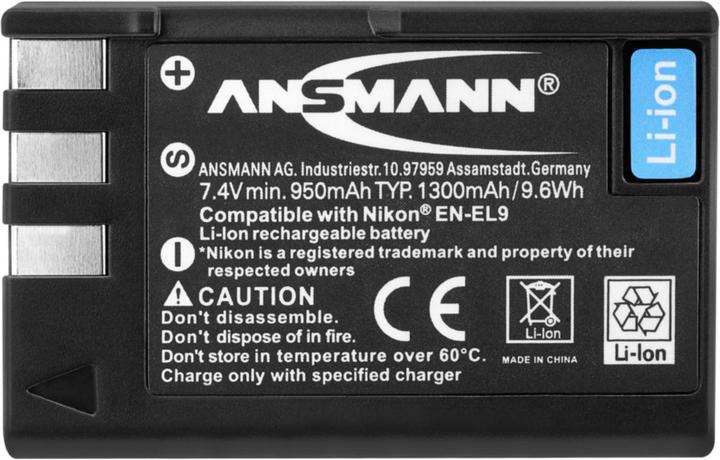 Produktbild Ansmann A-Nik EN EL 9 (Kamera Akku)