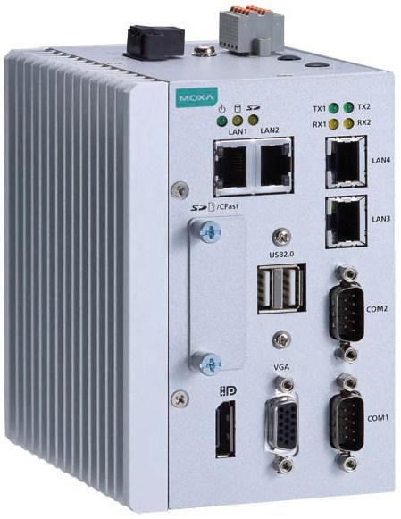 Image du produit Moxa Ordinateur Din-Rail x86 sans ventilateur. E3845 1.91Ghz. MC-1121-E4-T