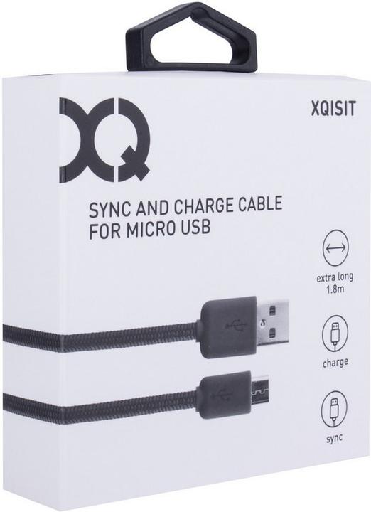 Produktbild Xqisit microUSB (1.80 m, USB 2.0)