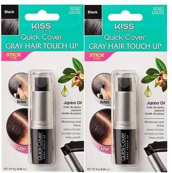 Image du produit KISS My Face- Quick Cover Gray Hair Touch Up Stick - RtÄ'nka na krytÃ Å¡edin a odrostÅ¯ 6 gack (L)