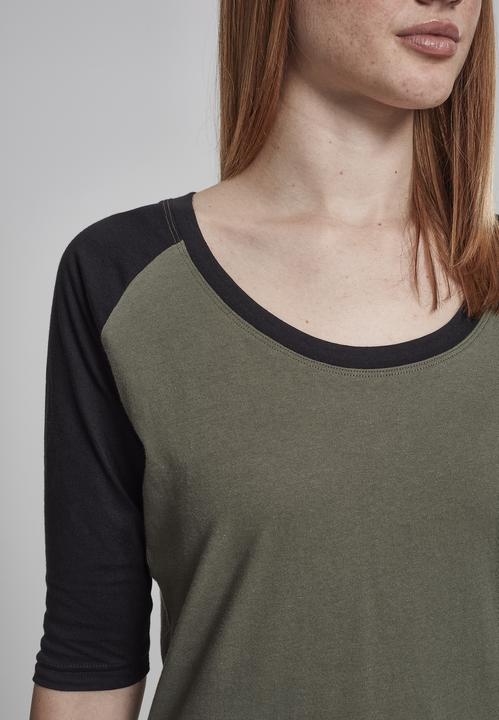 Immagine prodotto Urban Classics Tee Raglan 3/4 da donna a contrasto (5XL)