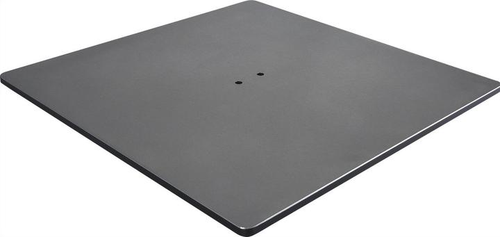 Simausrom Jaco base plate with screw-on plate ø 450x450 mm, black/brushed stainless steel
