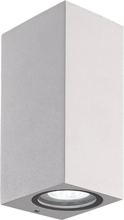 Actual product image Prios Tetje outdoor wall light white angular 16 cm (GU10, IP65)