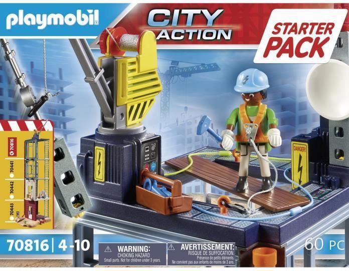 Actual product image Playmobil 70816 Starter set construction site with winch (70816, Playmobil City Action)