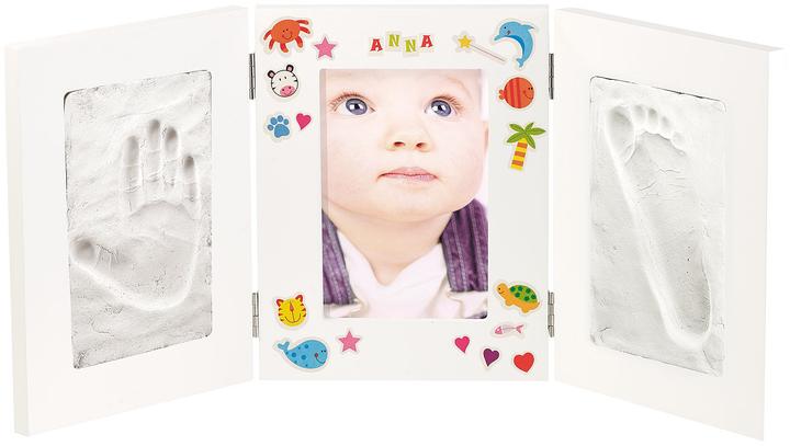 Produktbild Your Design 3-teiliger Rahmen für Babyfoto und 2 Gipsabdrücke