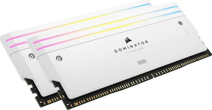 Image du produit Corsair DOMINATOR Titanium Light Enhancement Kit, 2-up config, Functional LEDs, White Heatsink, no DRAM ICs (Multicolore)
