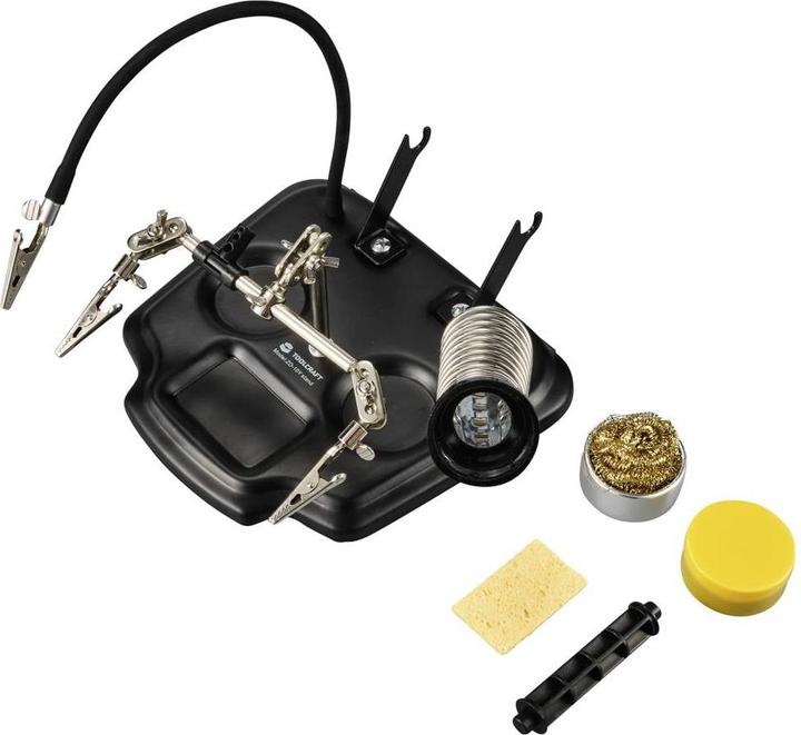 Actual product image Toolcraft Third Hand Soldering Iron Stand with Clip Holder (Soldering bit)