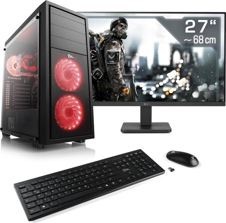 Produktbild CSL Gaming PC M11270H, QWERTZ Layout (DE) (AMD Ryzen 7 5700G, 16 GB, 1000 GB, AMD Radeon Graphics)