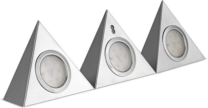 Image du produit REV Lampe LED à poser Triangle Senso 3x 2,5 W, 3x180 lm, avec capteur (540 lm)