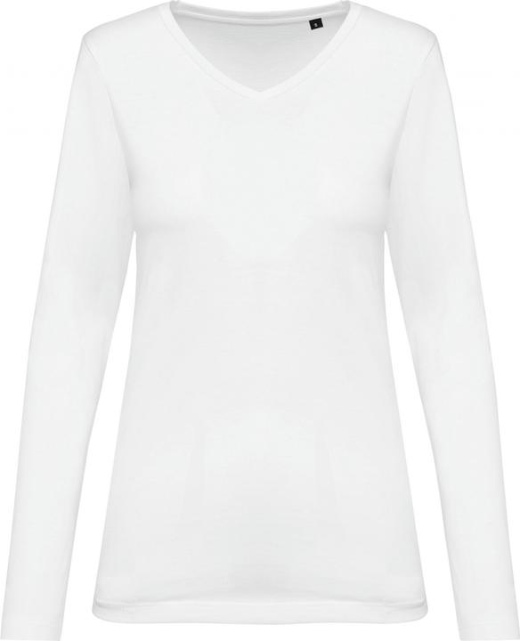 Kariban suprima Langarmshirt mit V-Ausschnitt, Damen
