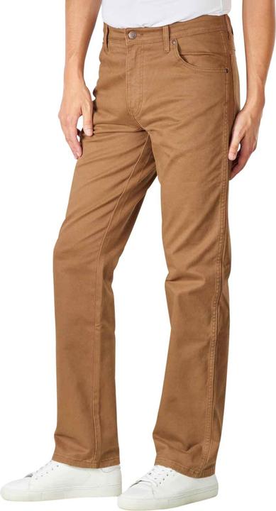 Actual product image Wrangler Texas Slim Pant Straight Fit Saddle Brown (W32/L30)