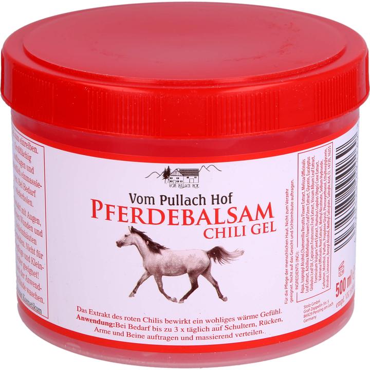 Actual product image Axisis Vom Pullach Hof Horse Balm Chili Gel, 500 ml Gel (Body gel, 500 ml)