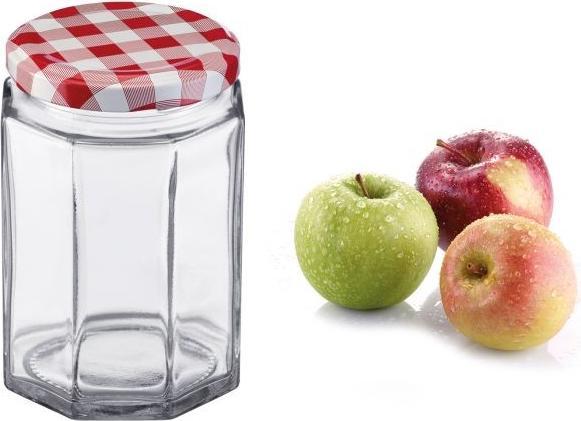 Immagine prodotto Westmark Set di 6 bicchieri a 6 angoli da 288 ml, con coperchio decorativo a forma di cuore, 63 mm (6 pz., 0.29 l)