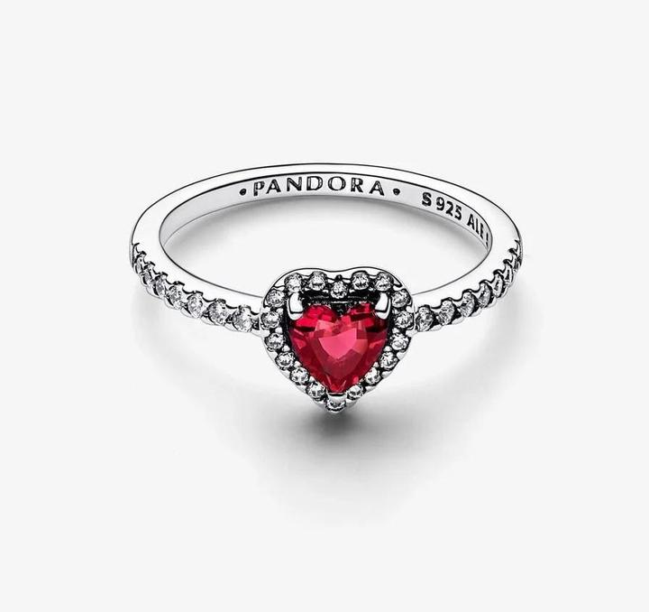 Actual product image Pandora Red heart (56, 925 Silver)
