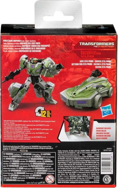 Immagine prodotto Hasbro Transformers: War for Cybertron Studio Series Deluxe Class Action Figure Gamer Edition Sideswipe 11