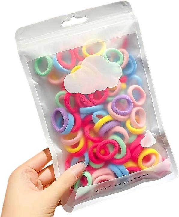 Milkii Multicolor Haargummi (100 Stk.) - Macrons (Schmuck)