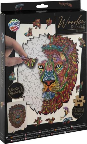 Actual product image Grafix Wooden puzzle lion 140 pieces FSC (140 pieces)
