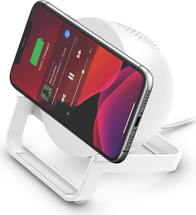 Actual product image Belkin BoostCharge 3-in-1 Wireless Charger + Ständer + Lautsprecher (10 W)