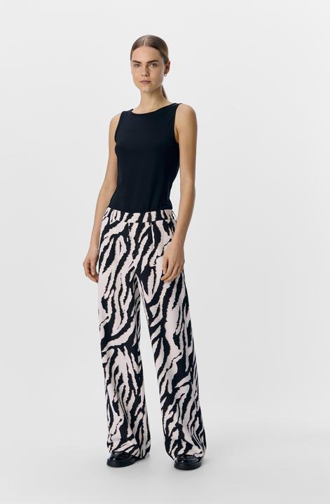 Image du produit Object Pantalon imprimé léopard à jambe large (36)