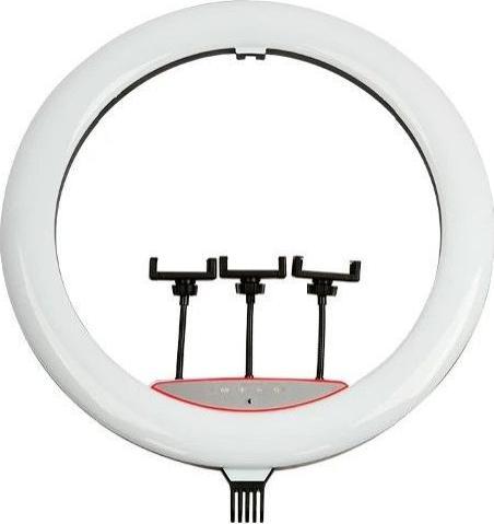 Produktbild Visional RL120 LED ring light 50W 5500Lm 480 LED diam.56cm, floor stand 200cm, 3x phone holders