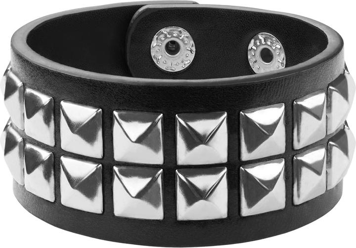 Produktbild tectake Accessoires-Set Leder Handschuhe und zwei Armbänder (Polyurethan)