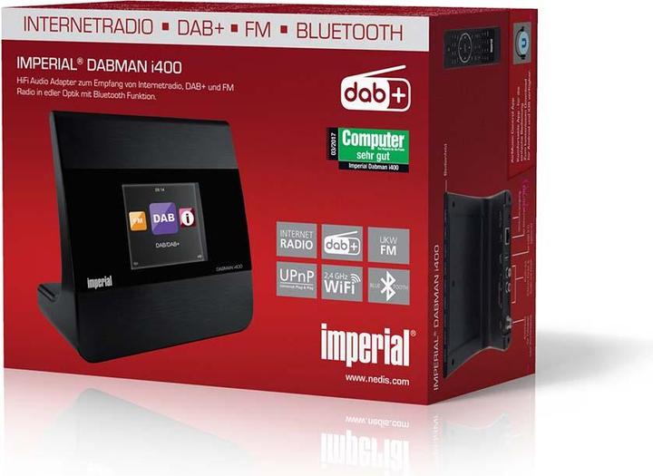 Productafbeelding Imperial Dabman i400 (Internet radio, DAB+, VHF, FM, Bluetooth, WiFi)