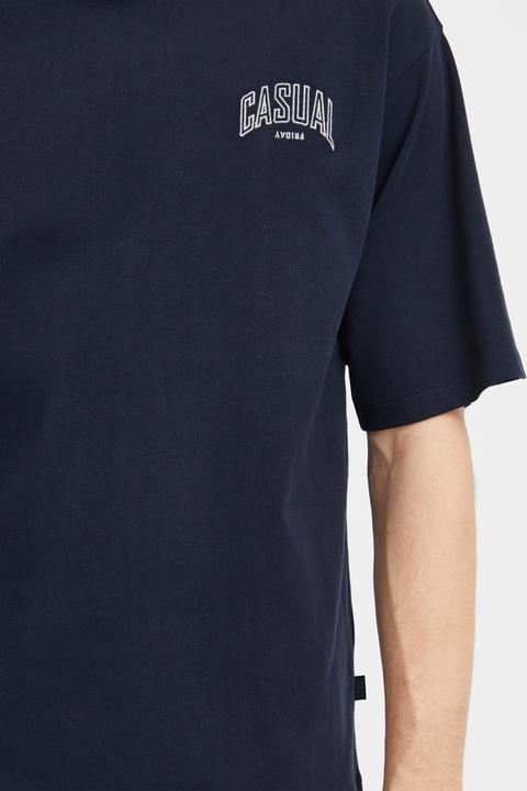 Actual product image Casual Friday CFTue tee with small chest embroidery - 20504815 (XL)