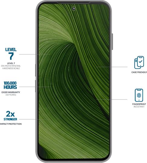 Produktbild Eiger Display-Glas Standard Fit Mountain Glass Clear (1 Stück, Fairphone (Gen. 6))