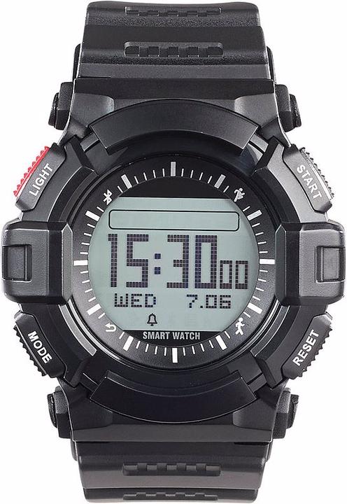Produktbild Newgen medicals Wasserdichte Herren-Armband-Uhr mit Alarm-Funktion (45 mm)