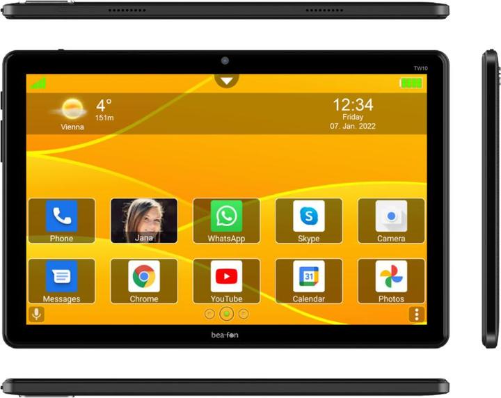 Energie-Label Bea-Fon Tablet TW10 32 GB Silber (10.10", 32 GB, Schwarz)