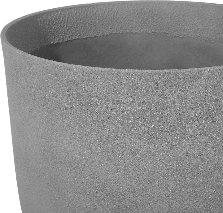 Actual product image Beliani Flowerpot Set of 2 grey round 43 x 43 x 52 cm CROTON (43 cm)