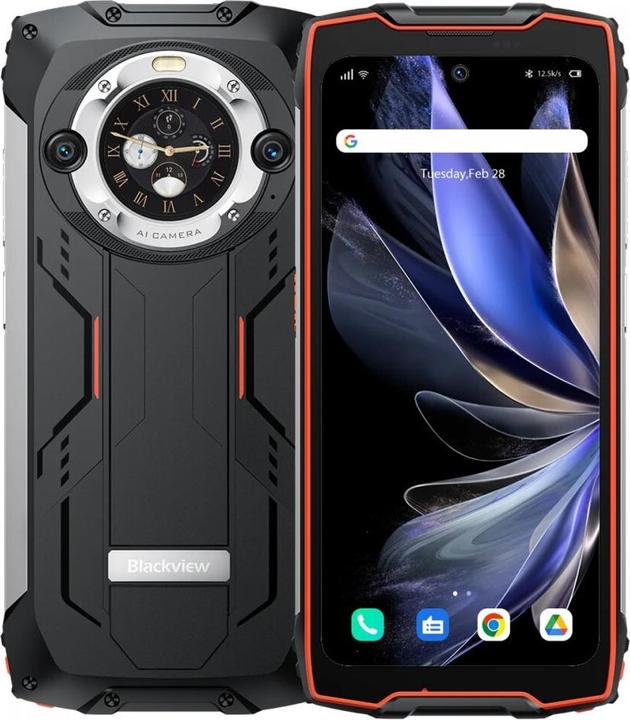 Image du produit Blackview Smartphone BV9300 Pro 15080mAh 12GB/256GB Orange (256 Go, Orange, 6.70", 67.11 Mpx)