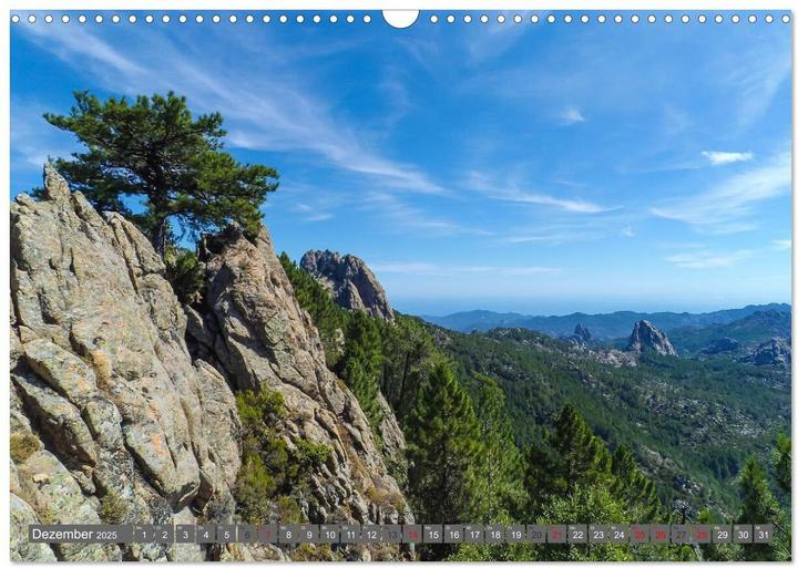 Produktbild Weitwandern auf Korsika GR 20 (Wandkalender 2025 DIN A3 quer), Monatskalender (A3, Deutsch)