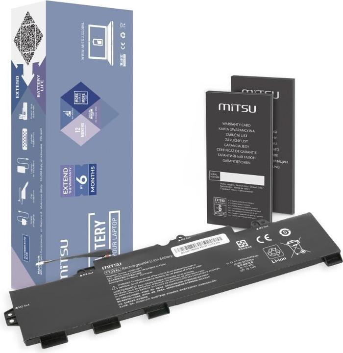 Produktbild Mitsu Bateria Bateria TT03XL do HP EliteBook 755 850 G5 850 G6 (3 Zellen, 4400 mAh)