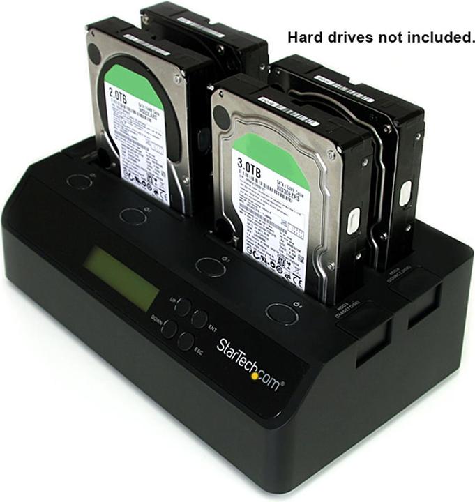 Produktbild StarTech 4 Bay Festplatten Kopierstation USB 3.0 / eSATA auf SATA - HDD 1:3 Duplikator - Standalone Festpl...