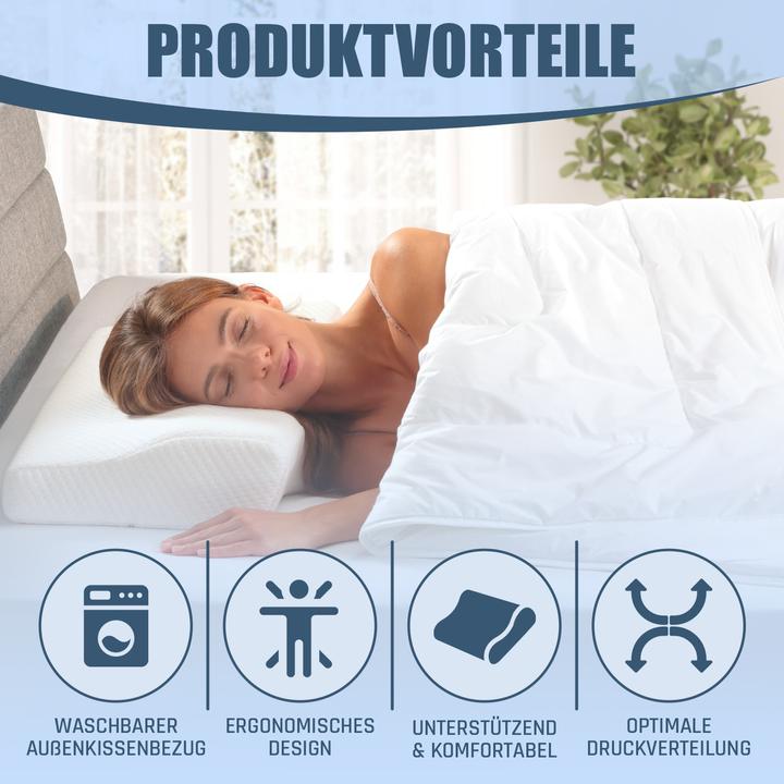 Produktbild Bestschlaf Anti-Schnarch Kissen »Visko« (35 x 60 x 11 cm)