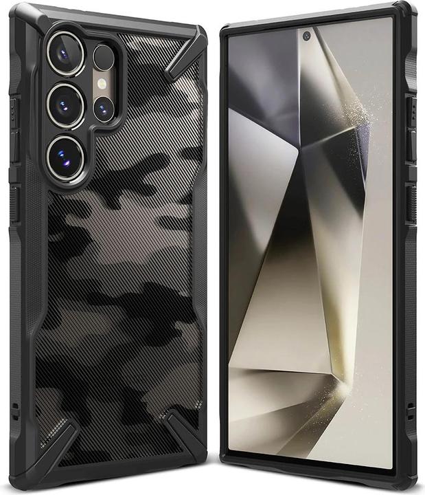 Actual product image Ringke - Fusion X Design - Samsung Galaxy S24 Ultra - Camo Black (Samsung Galaxy S24 Ultra)