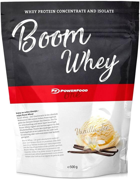 Produktbild PowerFood One Boom Whey (Vanilla, 1 Stk., 500 g)