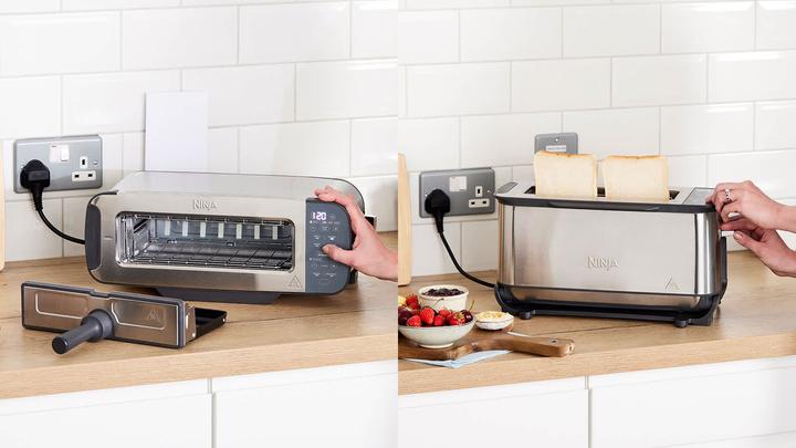 Image du produit Ninja 3-in-1 Multifunctionele Toaster, Grillplaat en Panini Maker - 7 Roosterstanden - RVS - ST202EU (Fiche CH)