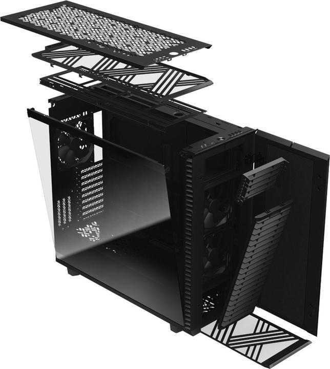Actual product image Fractal Define 7 XL Black TG Dark (Mini-ITX, E-ATX, ATX, mATX)