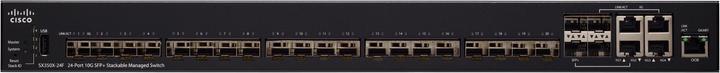 Actual product image Cisco SFP+ Switch SX350X-24F-K9-EU 24 Port (4 Ports)