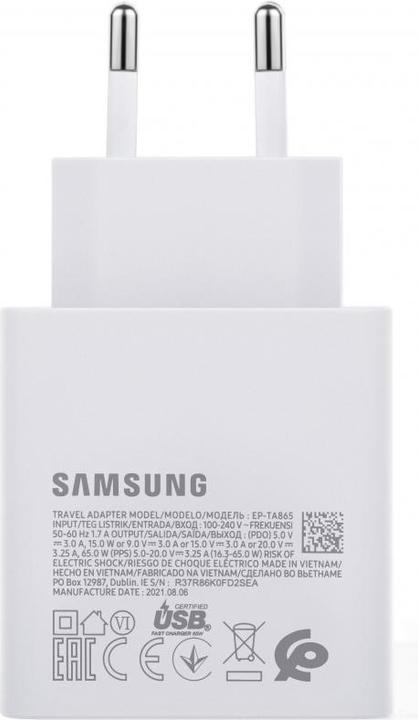 Actual product image Samsung TA865W USB-C Charger 65W PD (65 W)