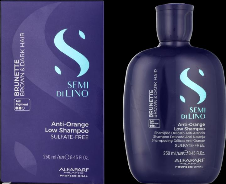 Actual product image Alfaparf Semi Di Lino Anti-Orange Low Shampoo (250 ml, Liquid shampoo)