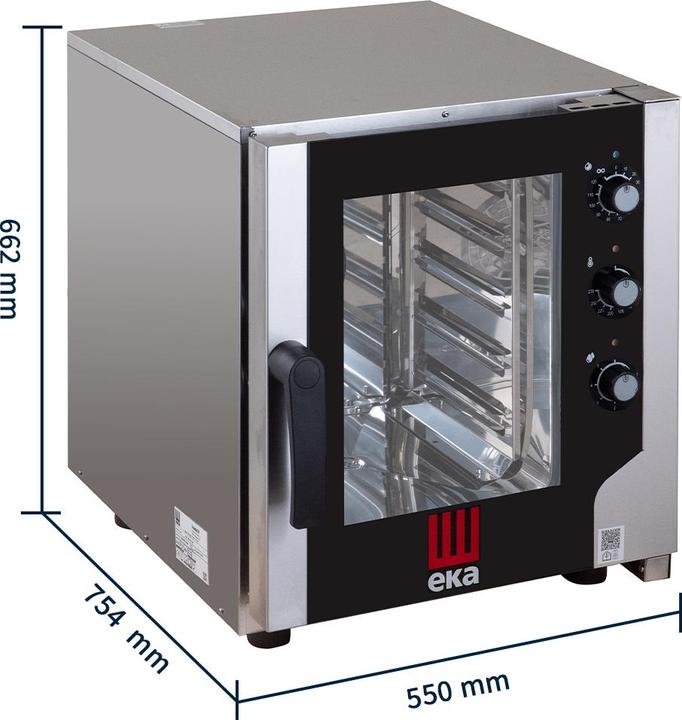 Image du produit Tecnoeka Digitaler Elektro Kombi Ofen / mit manueller Bedienung und Dampffunktion