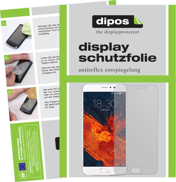 Actual product image Dipos Screen Protector Anti-Glare (2 Piece, Meizu Pro 6 Plus)