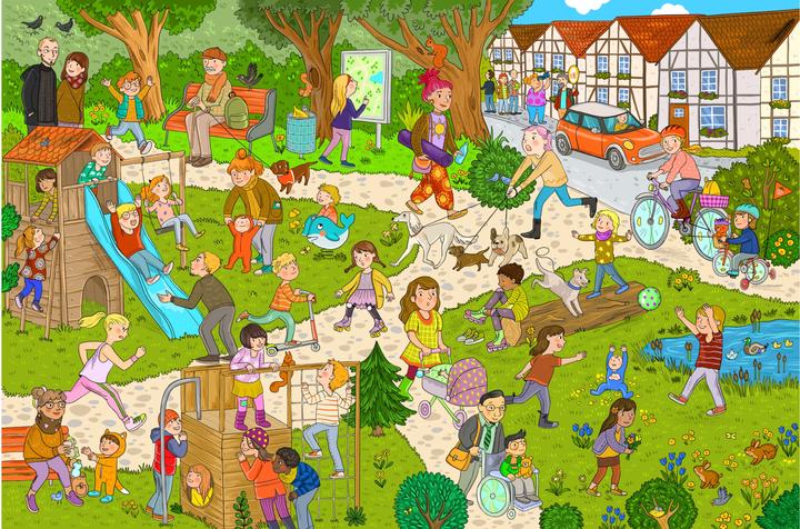 Produktbild Mein grosses Wimmelbuch Frühling (Deutsch, Isabelle Metzen, 2022)