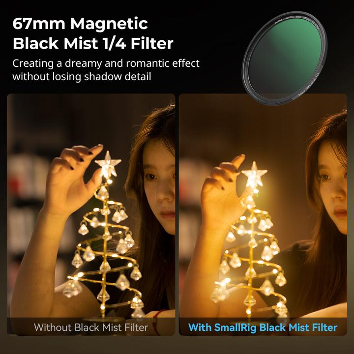 Actual product image SmallRig 5-in-1 Attachable Filter Kit (67 mm, Black Mist Filter, 67 mm)