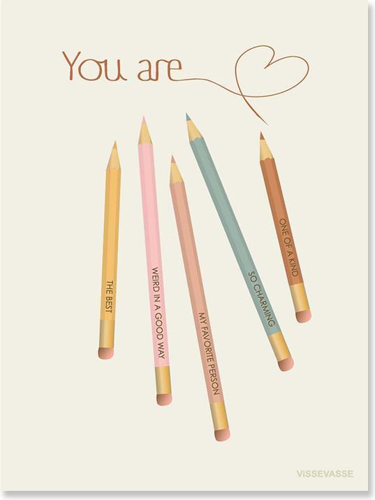 Produktbild Vissevasse Greeting card You are... (2 Stk.)